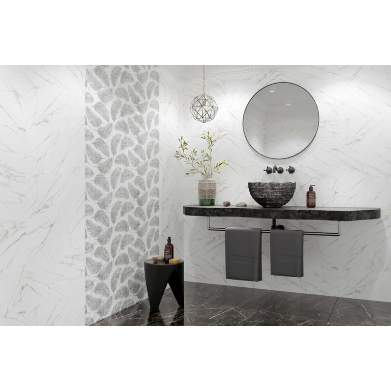 Golden Tile Nero E Bianco Gloss Wall Tile 300 x 600 x 9mm NB0051