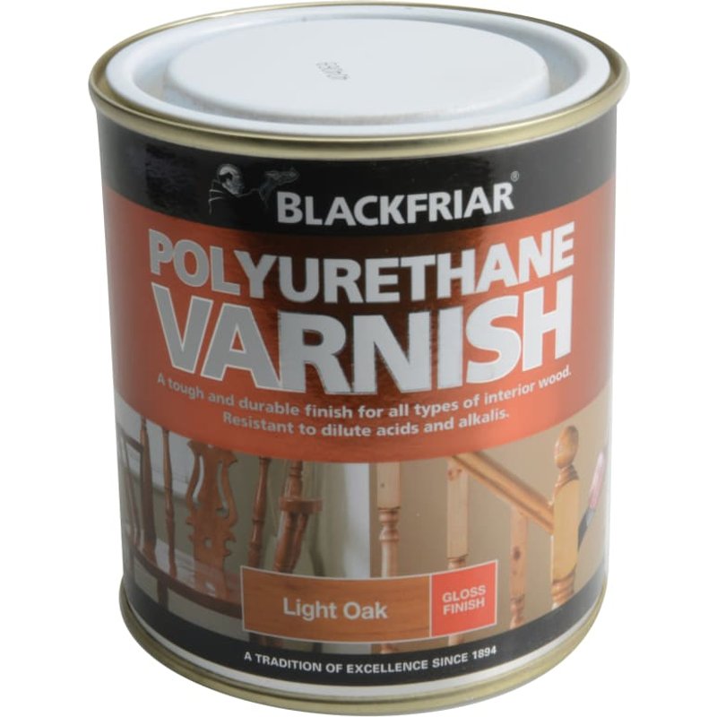 Blackfriar Polyurethane Coloured Varnish Gloss Light Oak 250ml P40 BF0250003F1