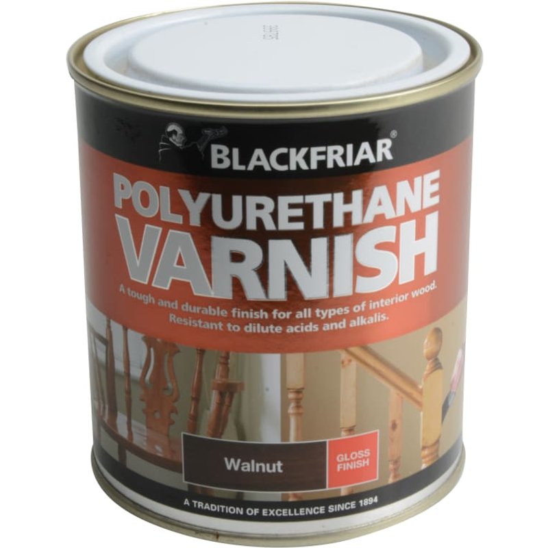 Blackfriar Polyurethane Coloured Varnish Gloss Walnut 250ml P70 BF0250009F1