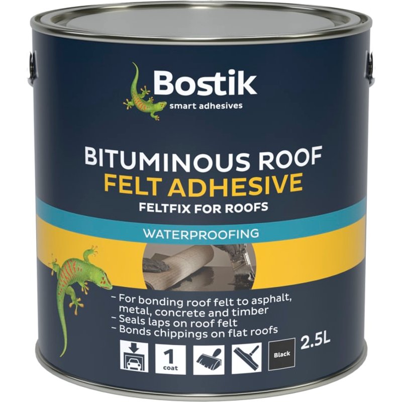 Bostik Feltfix Bituminous Roof Felt Adhesive 2.5 litre 30811934