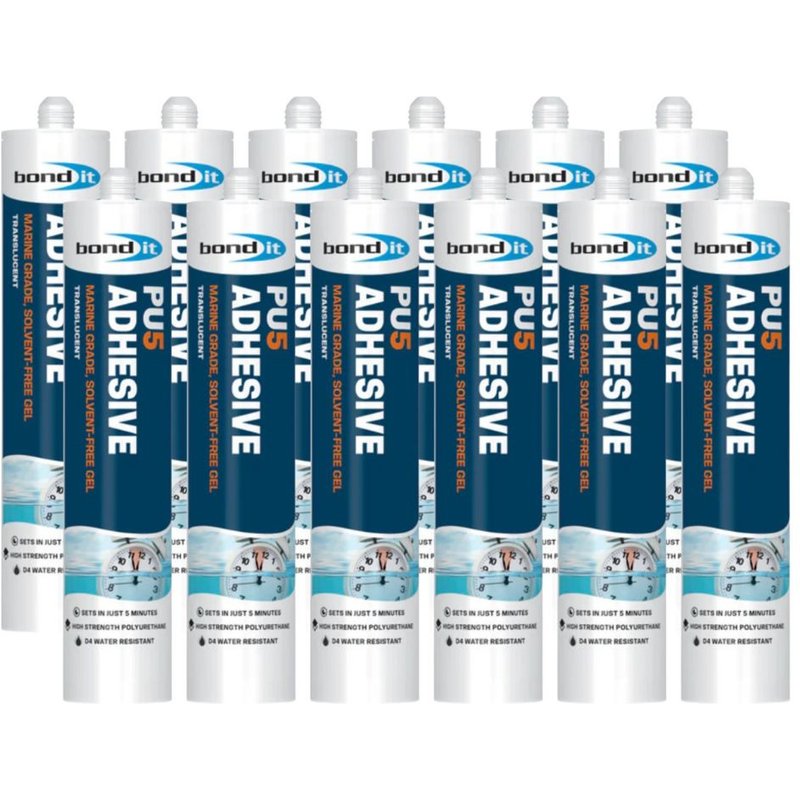 Bond-it Bond It 5 Minute PU Wood Gel Adhesive 300ml (Box of 12) BDAPU5-12