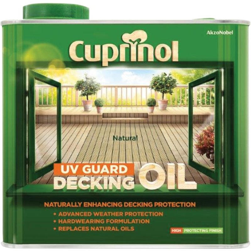 Cuprinol UV Guard Decking Oil & Protector Natural 2.5L 5122410