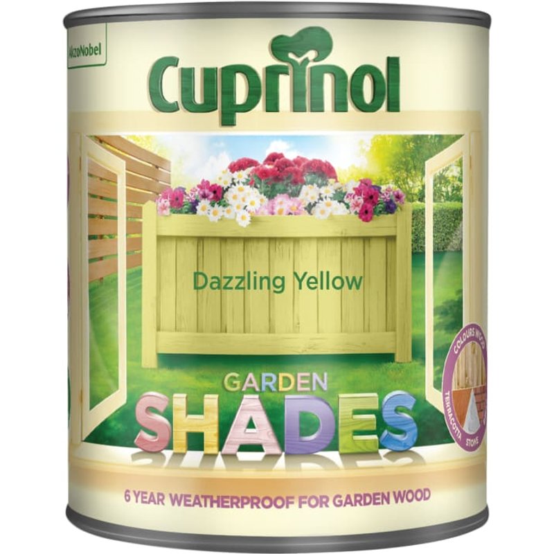 Cuprinol Garden Shades Dazzling Yellow 1 litre 5244471