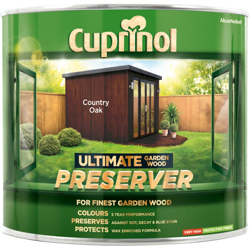 Cuprinol Ultimate Garden Wood Preserver Country Oak 1 litre 5206068