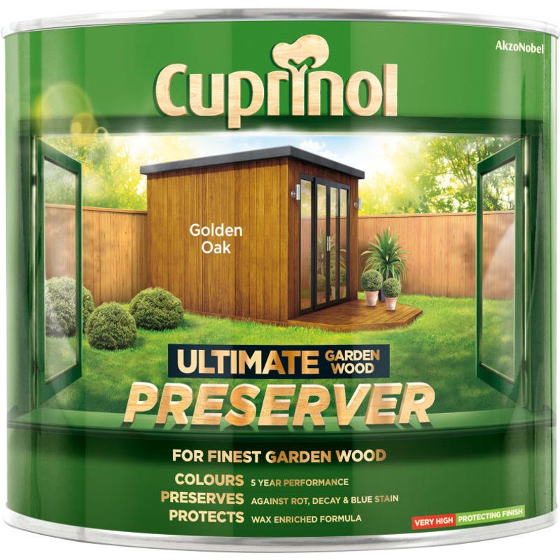 Cuprinol Ultimate Garden Wood Preserver Golden Oak 1 litre 5206080