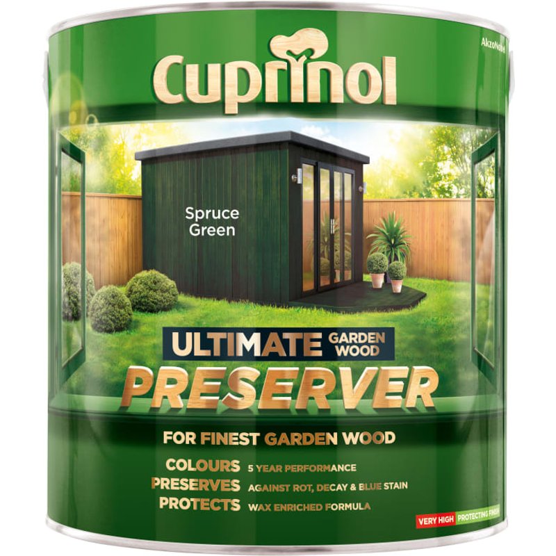 Cuprinol Ultimate Garden Wood Preserver Spruce Green 4 litre 5206121