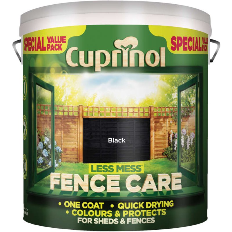 Cuprinol Less Mess Fence Care Black 6L 5194069