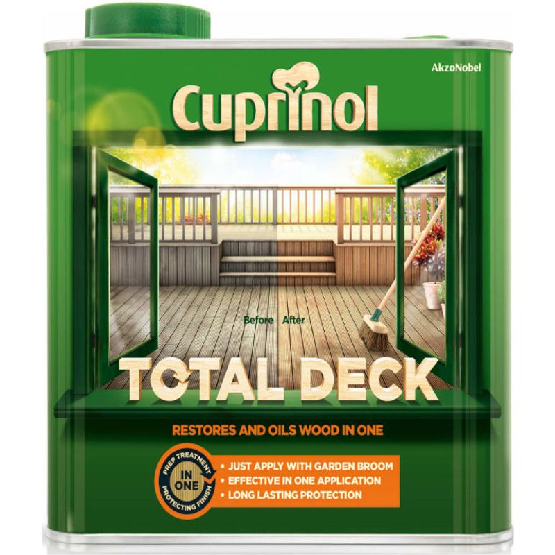 Cuprinol Total Deck Restore & Oil Wood Clear 2.5 litre 5211844