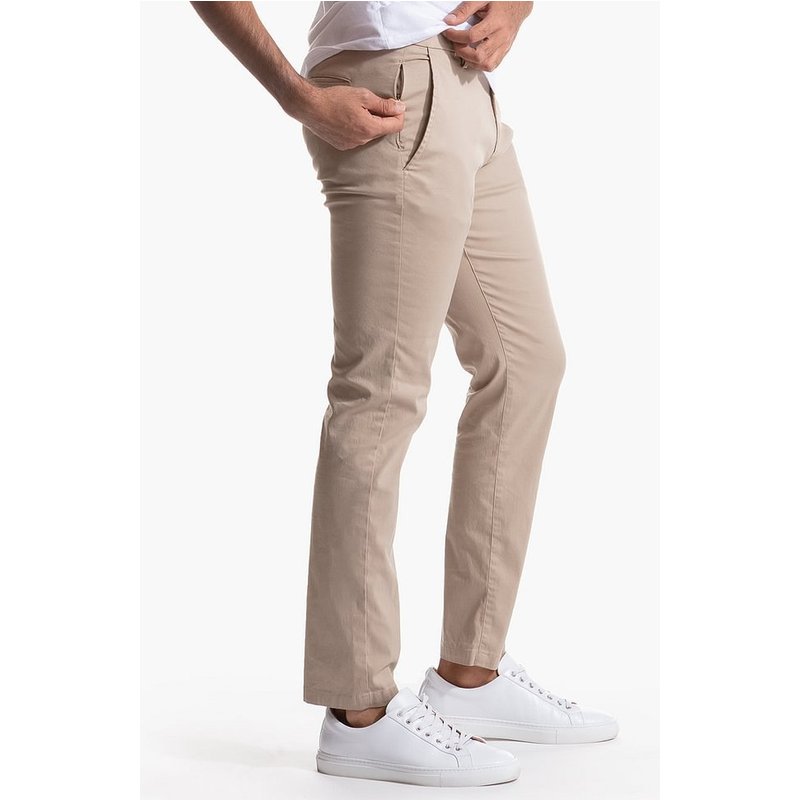New Casual For Men, Autumn Style Men's Business Pants, Straight Tube Twill High Elastic Pure Cotton Long Pants