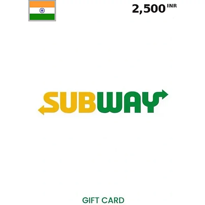 Subway Gift Card 2500 INR (India) – Instant Code | Aussui