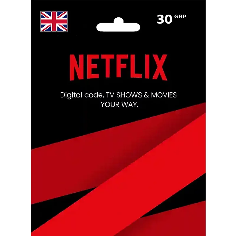 Netflix Gift Card 30 GBP (UK) – Instant Code | Aussui