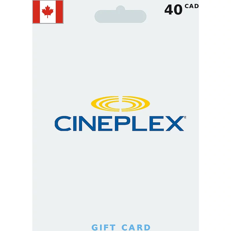 Buy Cineplex Gift Card 40 CAD CANADA - Instant Delivery | Aussui