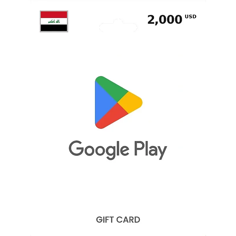 Buy Google Play Gift Card 2000 USD IRAQ - Instant Delivery | Aussui