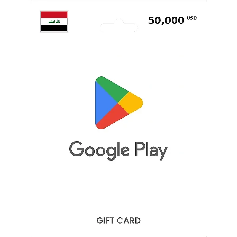 Buy Google Play Gift Card 50000 USD IRAQ - Instant Delivery | Aussui