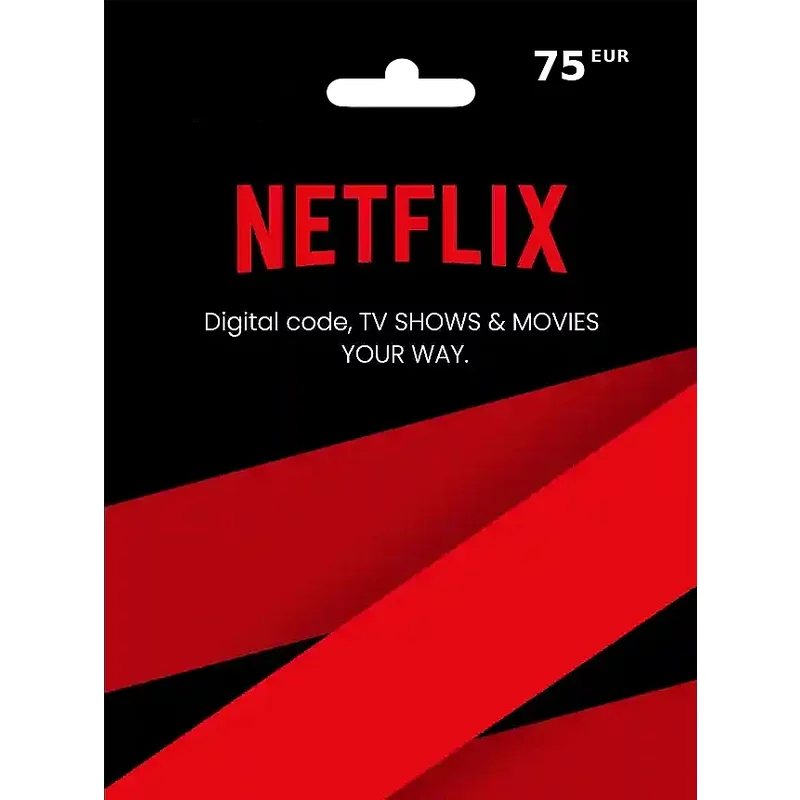 Netflix Gift Card 75 EUR (Europe) – Instant Code | Aussui
