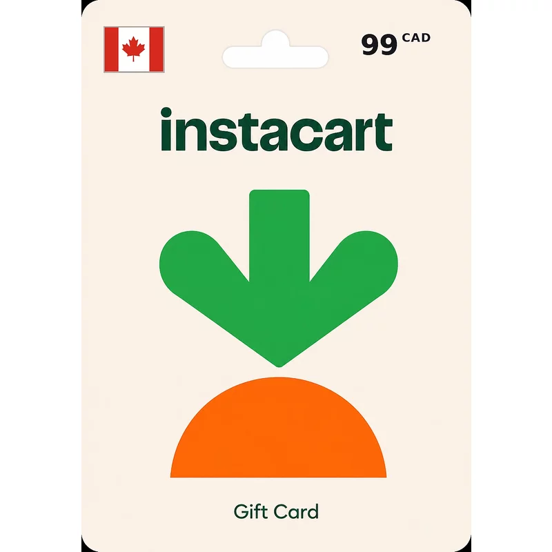 Buy Instacart Gift Card 99 CAD CANADA - Instant Delivery | Aussui