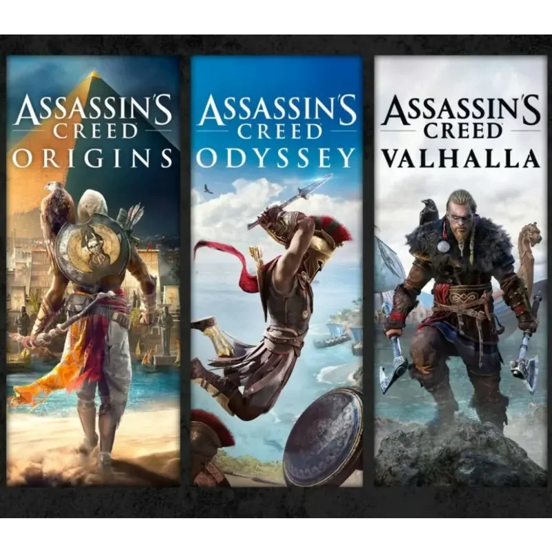 Assassin's Creed Bundle: Valhalla, Odyssey, Origins AR Xbox