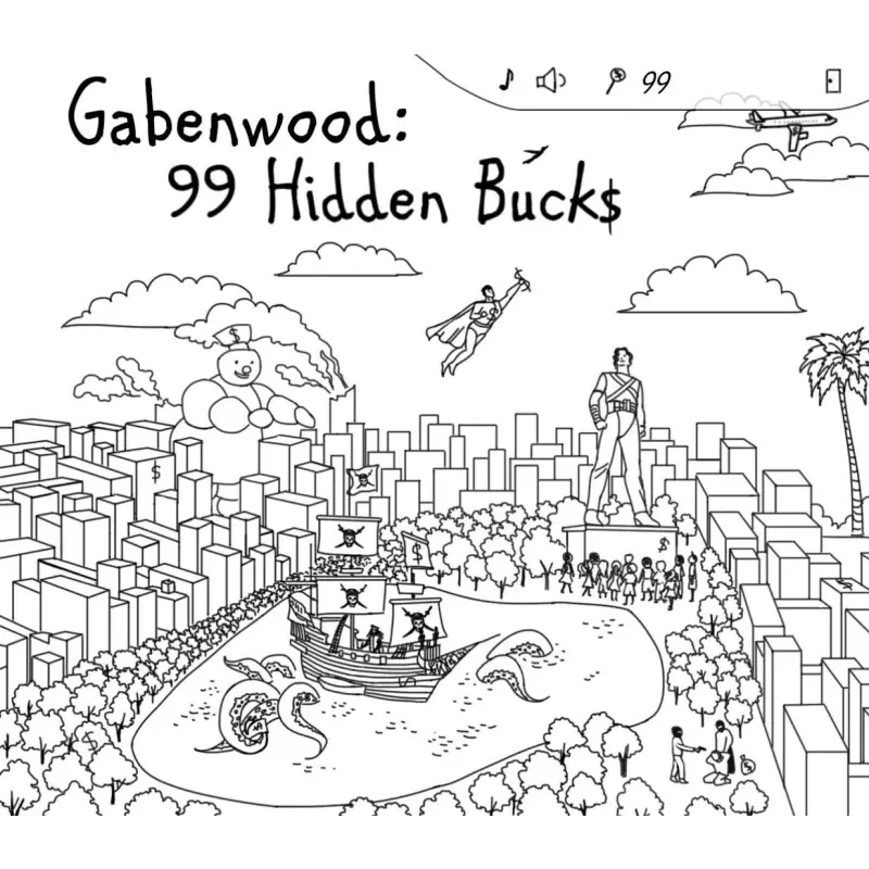 Save the Universe in Gabenwood: 99 Hidden Bucks - Steam CD K