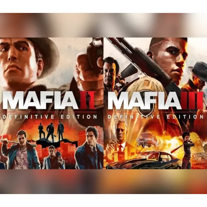 Mafia II + Mafia III: Definitive Edition Steam CD Key Bundle