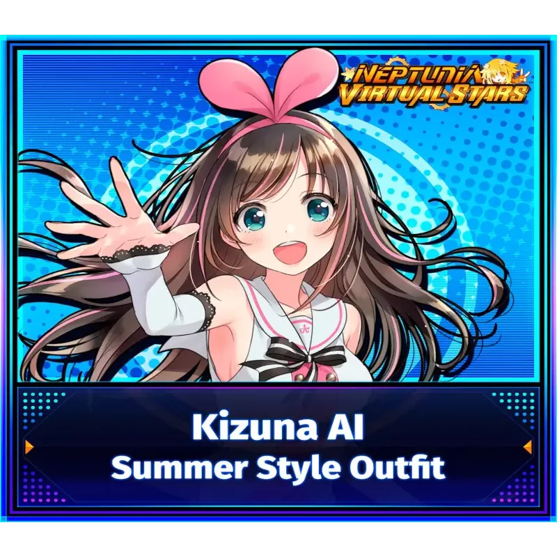 Neptunia Virtual Stars Kizuna AI Summer Style Outfit DLC for