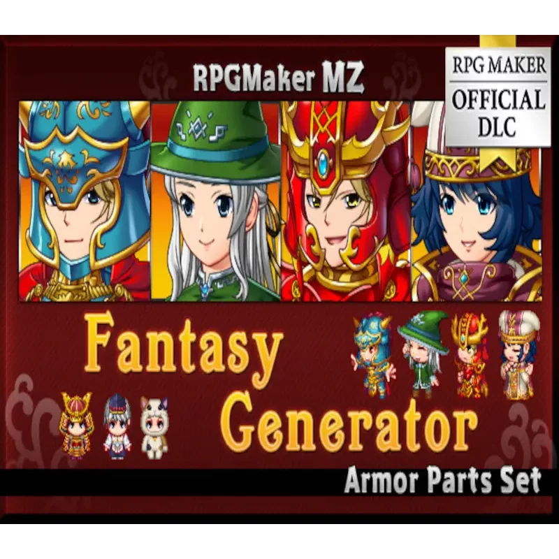 RPG Maker MZ Fantasy Generator Armor Parts DLC | Steam Key
