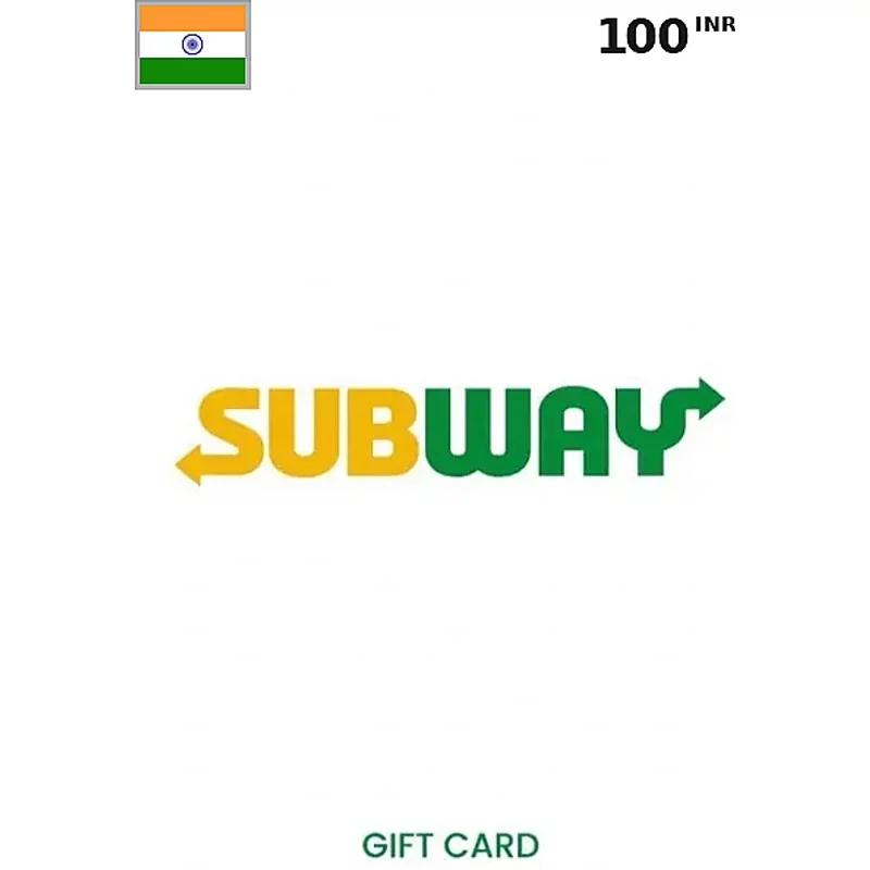 Subway Gift Card 100 INR (India) – Instant Code | Aussui