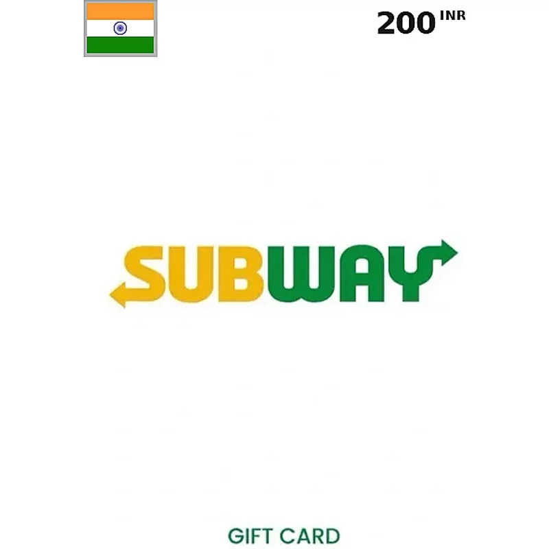 Subway Gift Card 200 INR (India) – Instant Code | Aussui