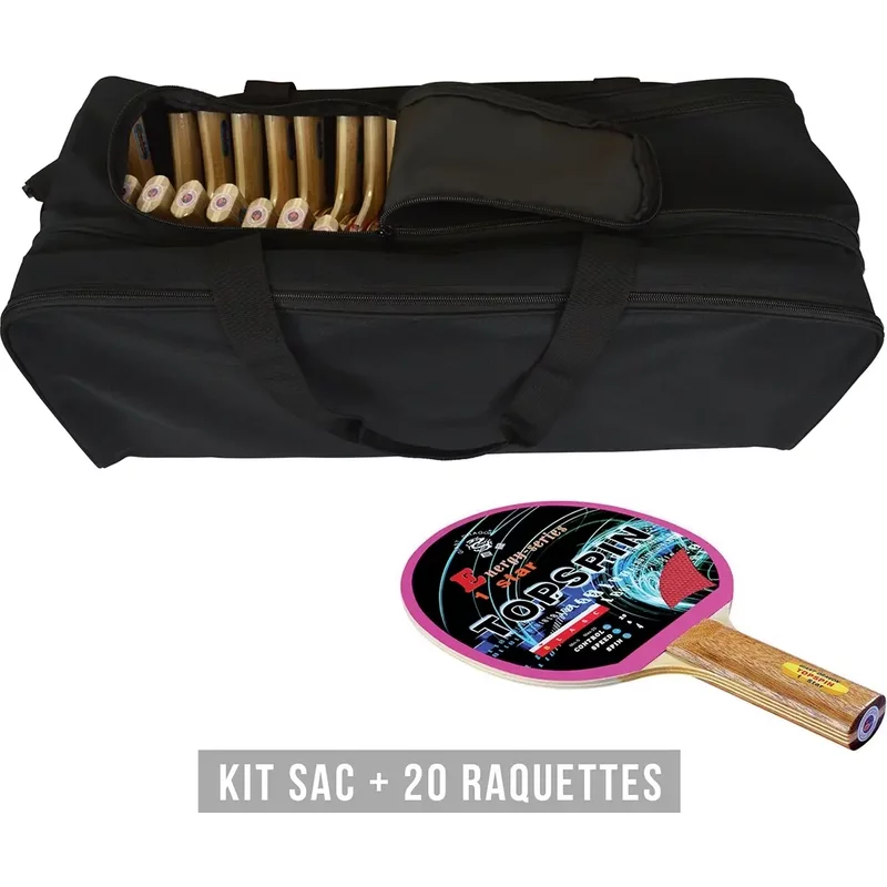 Kit raquette (sac + 20 raquettes) Sporti Topspin
