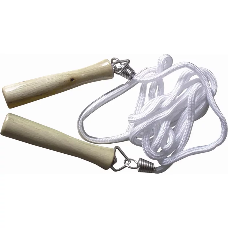Corde à sauter poignées bois Sporti