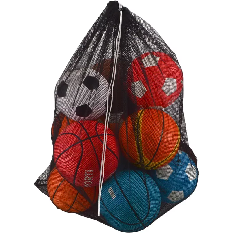 Sac à ballons matelot en maille ajourée Sporti