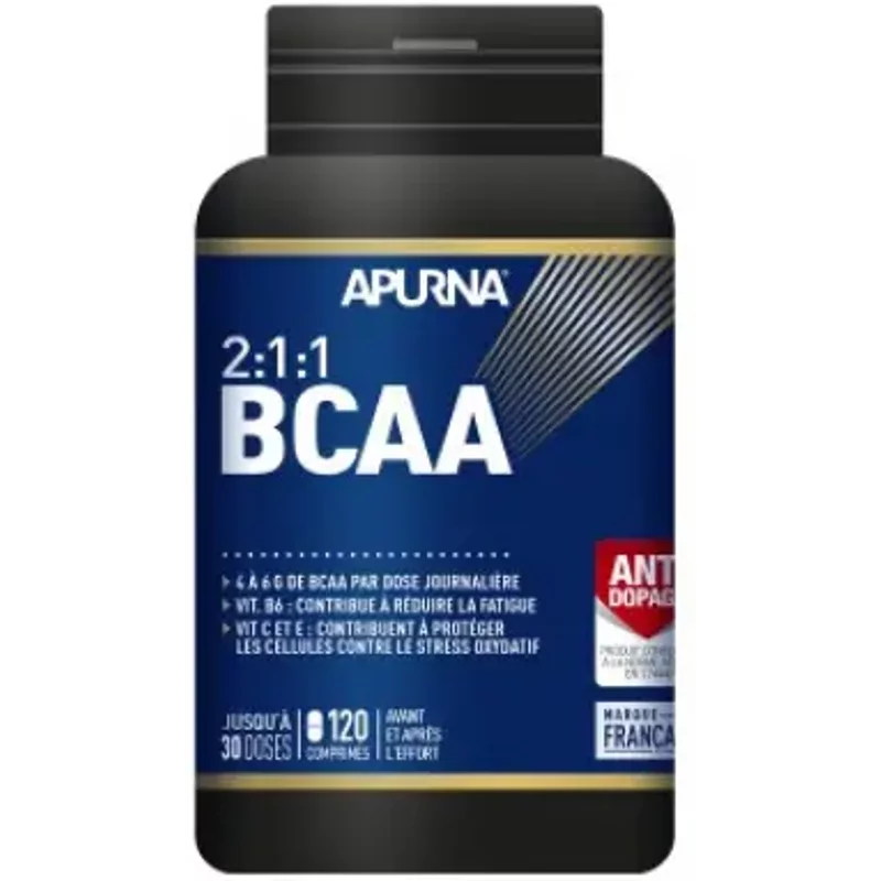 Pot de 120 comprimés Apurna BCAA 2:1:1