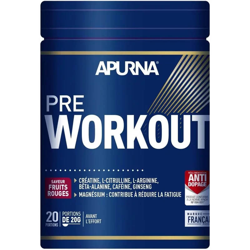 Complément alimentaire pot Apurna Preworkout