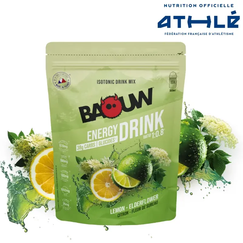 Boisson isotonique citron - fleur de sureau Baouw