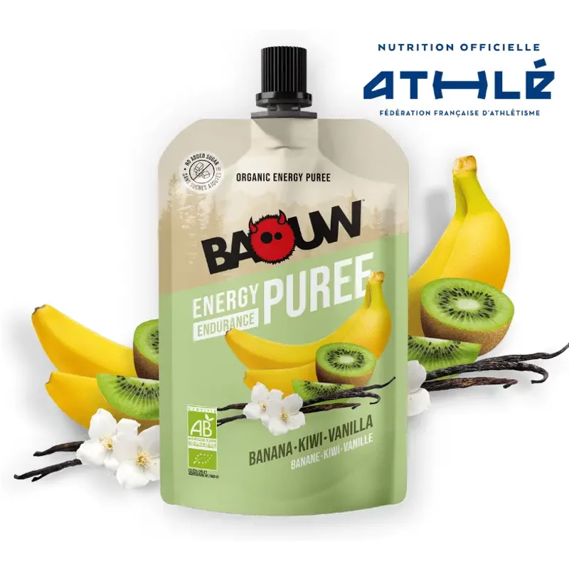 Purée énergétique Banane-Kiwi-Vanille Baouw