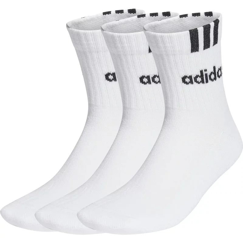 Mi-chaussettes linéaires enfant adidas 3-Stripes (x3)