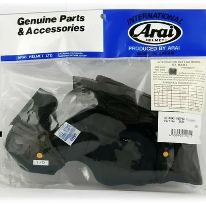 Mousse casque de moto Arai SZ/RAM 3 L 7 mm