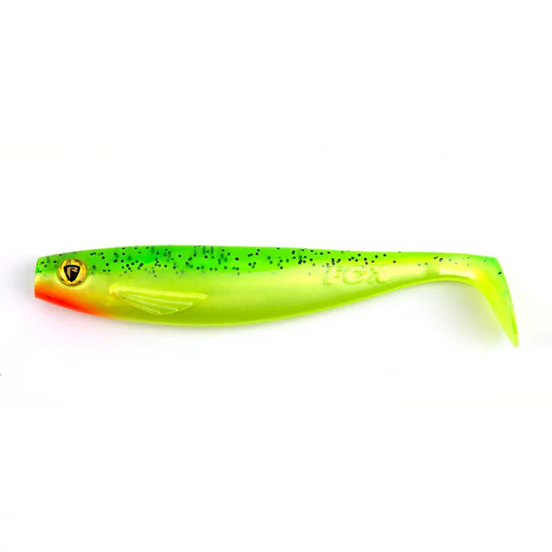 Soft lure Fox Rage Pro Shad 9" UV Lemontiger x 12pcs
