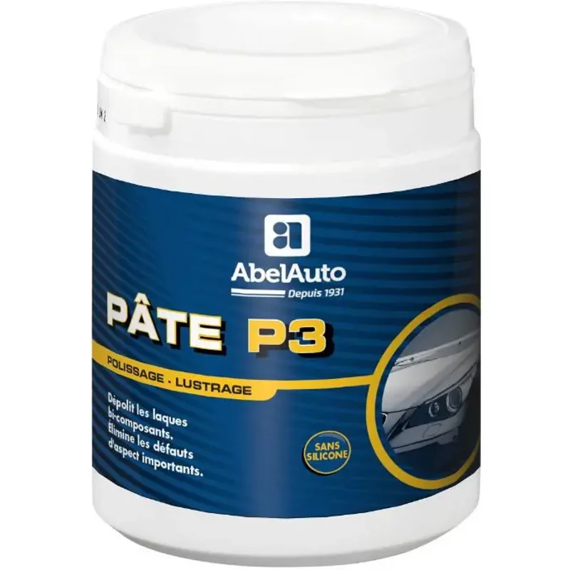 Crème polissage carrosserie Abel Auto Abrasivite 80 Brillance 30 (Marque Francaise) -Gamme Professionnelle-