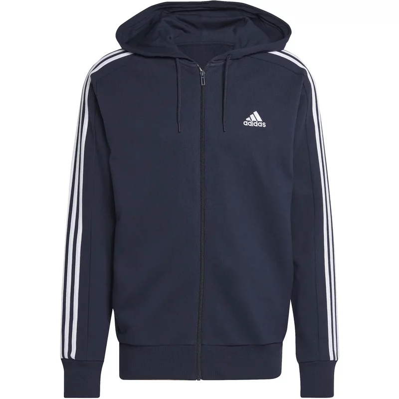 Sweatshirt à capuche zippé adidas 3-Stripes Essentials French Terry