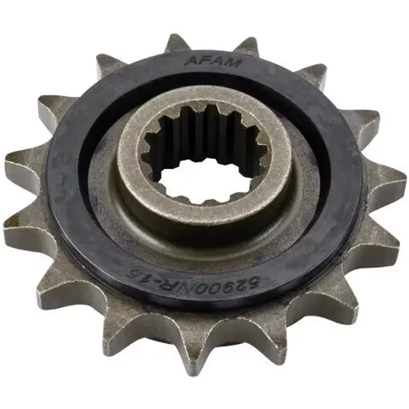 Pignon moto avec réducteur de bruit caoutchouc avant Afam 530 15 dents