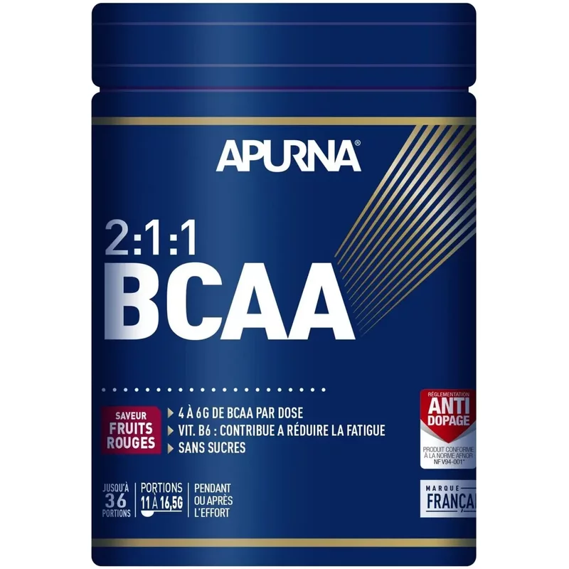 Acides aminés fruits rouges Apurna BCAA 4:1:1