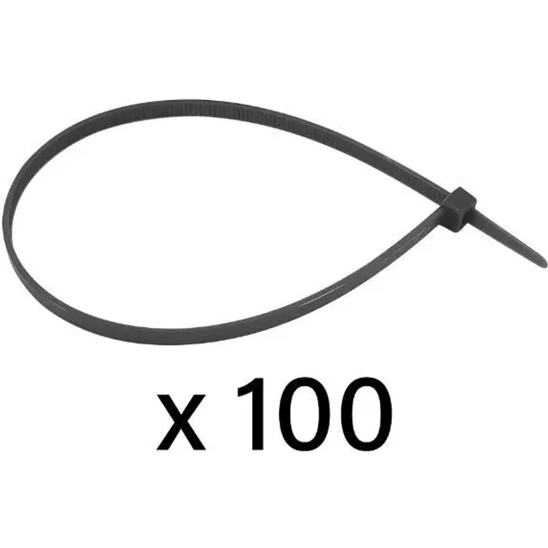 Collier de serrage rilsan noir 2,6 x 200 mm sachet de 100