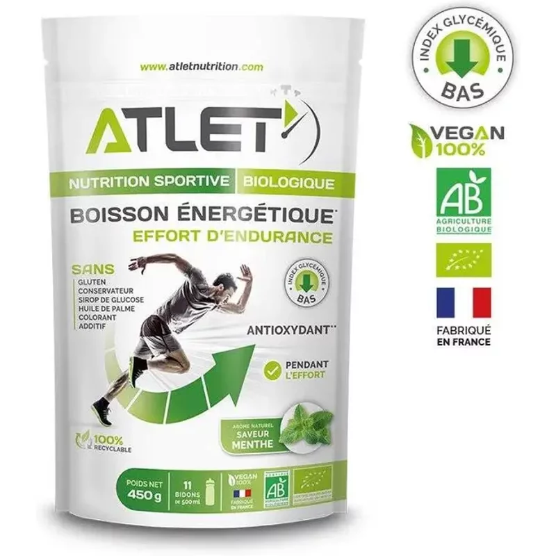 Boisson énergétique Bio Menthe ATLET Nutrition