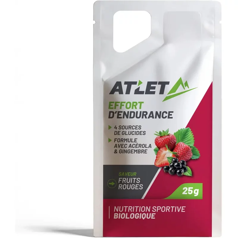 Gel énergétique Bio Fruits Rouges ATLET Nutrition