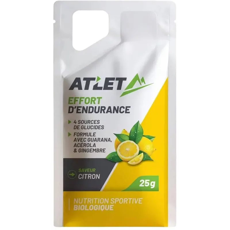 Gel énergétique Bio Citron ATLET Nutrition