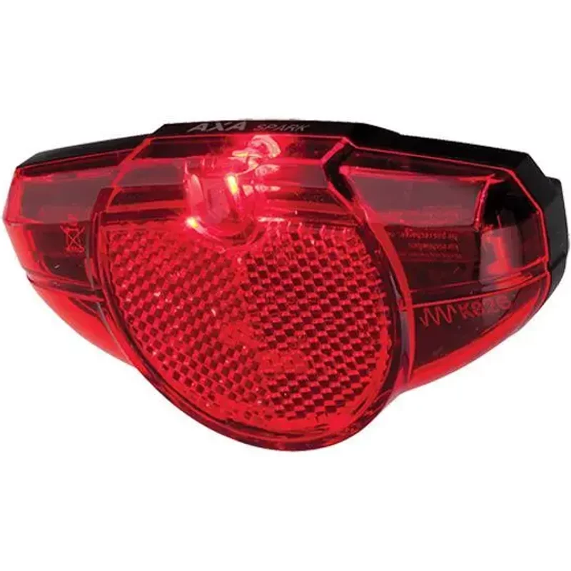 Éclairage pile arrière led fixation porte bagage 50 80mm Axa Spark