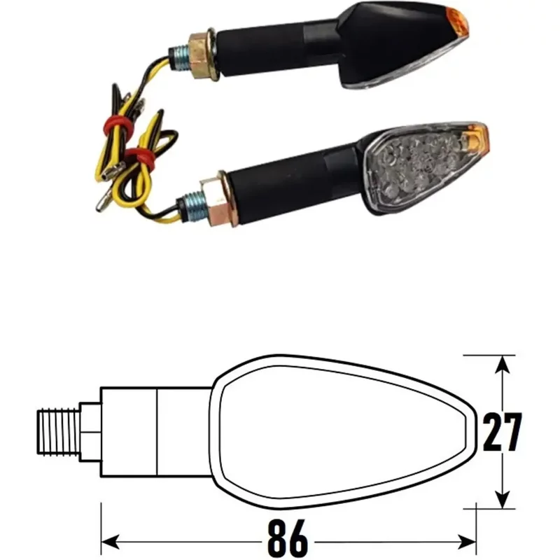 Clignotants LED moto BCR Goccia