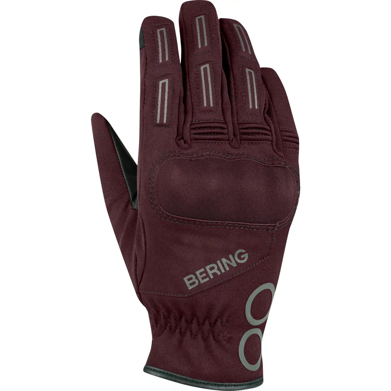 Gants cuir/textile femme Bering Lady Trend prune- T6
