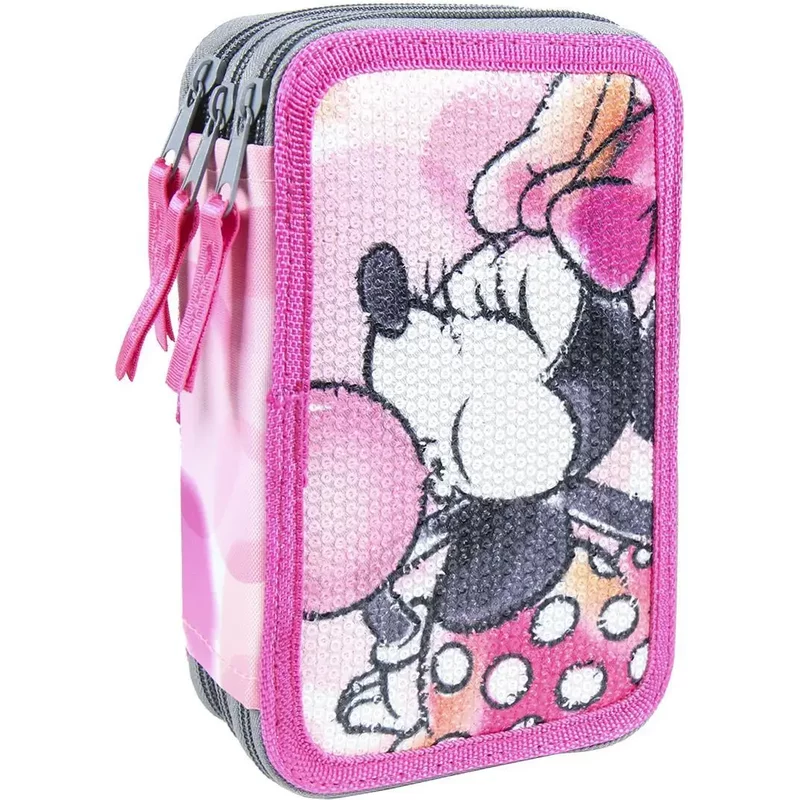 Plumier avec accessoires triple fille Cerda Premium Minnie