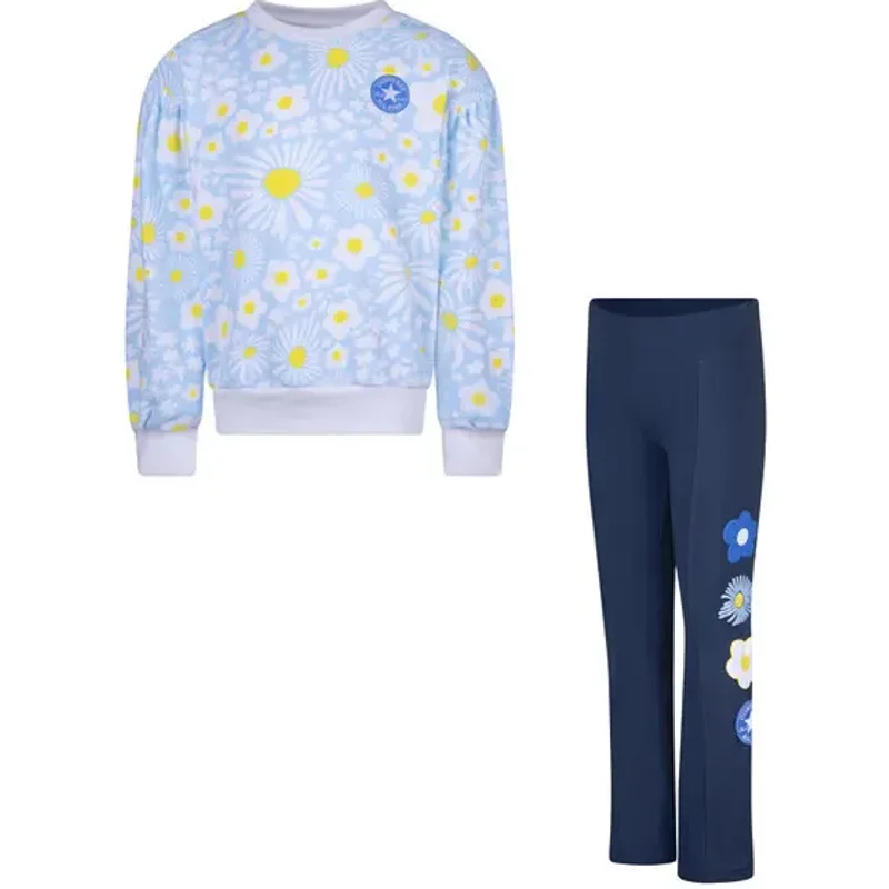 Ensemble sweatshirt et leggings imprimés fille Converse